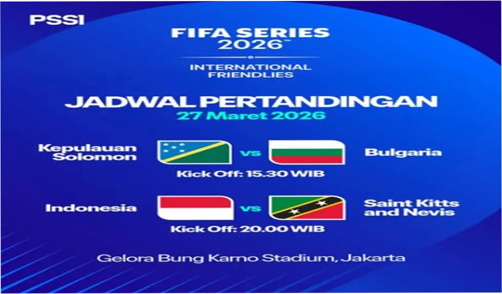 Jadwal Bola Hari Ini: Indonesia vs Bulgaria dan Laga-Laga Menarik Lainnya