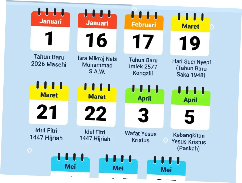 Libur Nasional 2026: Jadwal dan Informasi Terbaru tentang Libur Lebaran dan Cuti Bersama