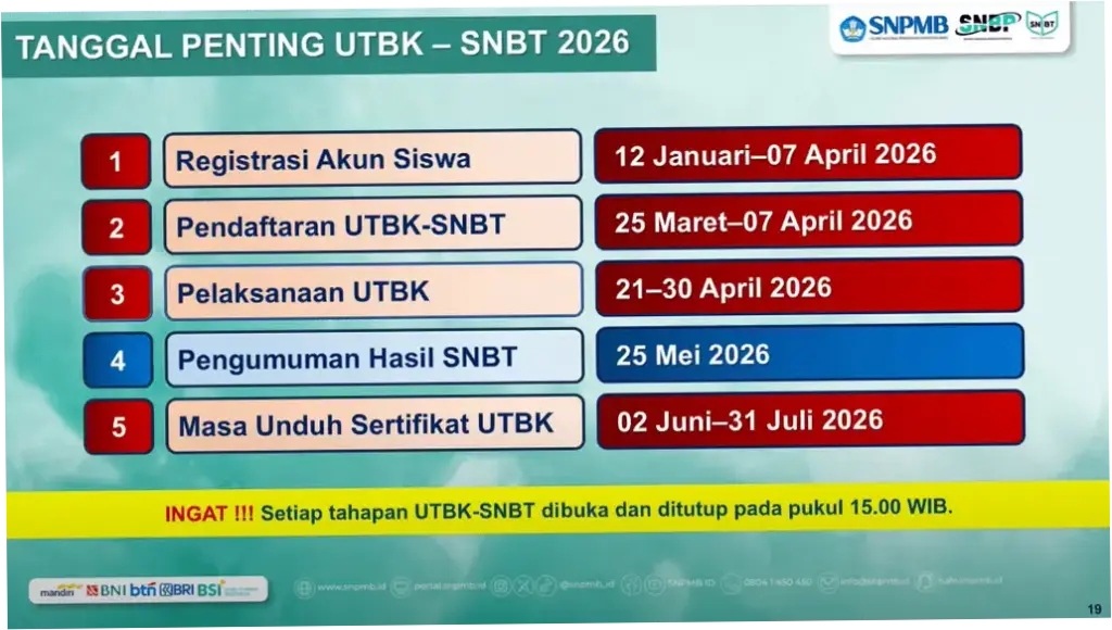 Pendaftaran UTBK SNBT 2026 Dibuka 25 Maret, Ini Syarat dan Cara Daftarnya