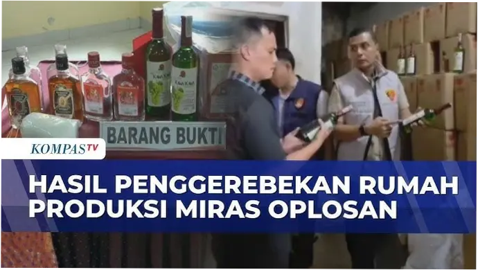 Pabrik Miras Oplosan di Banyuasin Digerebek, Apa yang Terjadi?