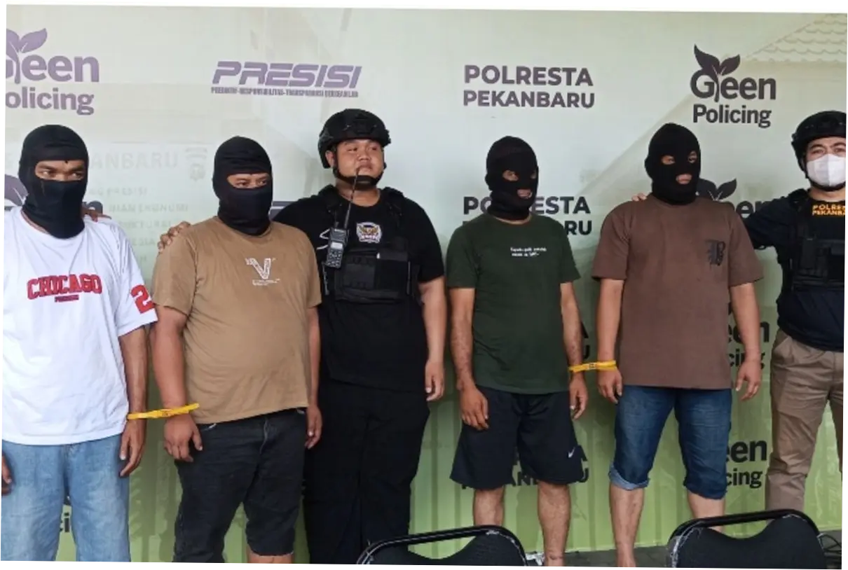 Penarikan Kendaraan Berujung Pengeroyokan di Riau, 4 Debt Collector Ditangkap