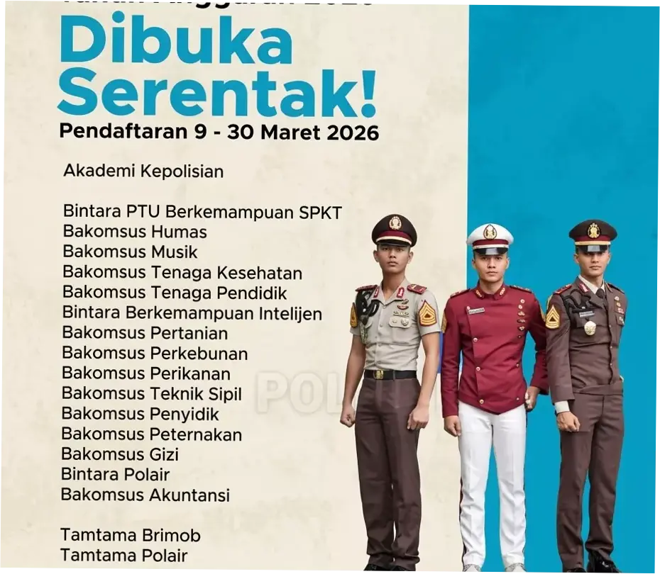 Penerimaan Anggota Polri 2026: Persiapan, Pendaftaran, dan Prospek