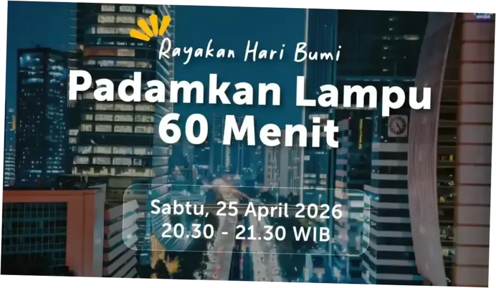 Peringati Hari Bumi, Jakarta Padamkan Lampu 1 Jam Sejumlah Lokasi 25 April