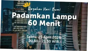 Peringati Hari Bumi, Jakarta Padamkan Lampu 1 Jam Sejumlah Lokasi 25 April