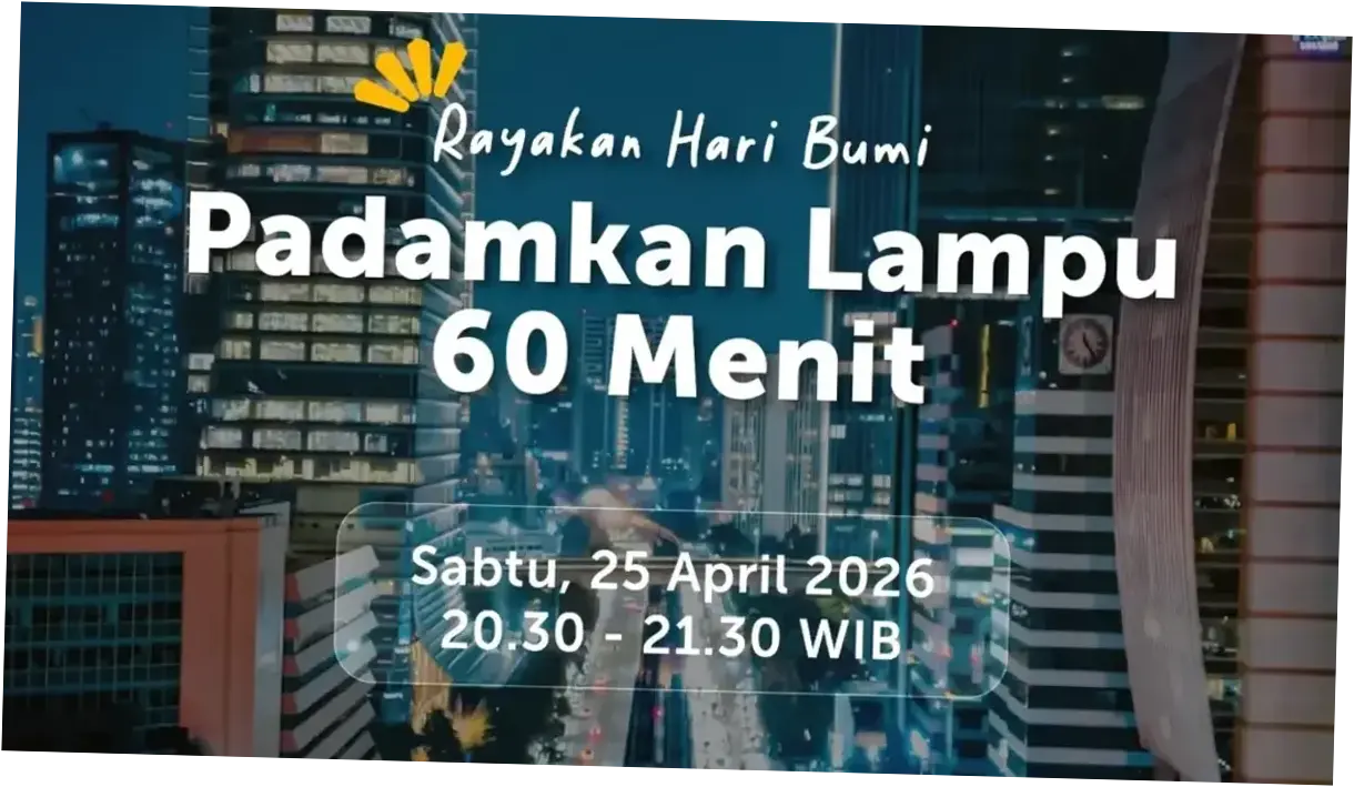 Peringati Hari Bumi, Jakarta Padamkan Lampu 1 Jam Sejumlah Lokasi 25 April