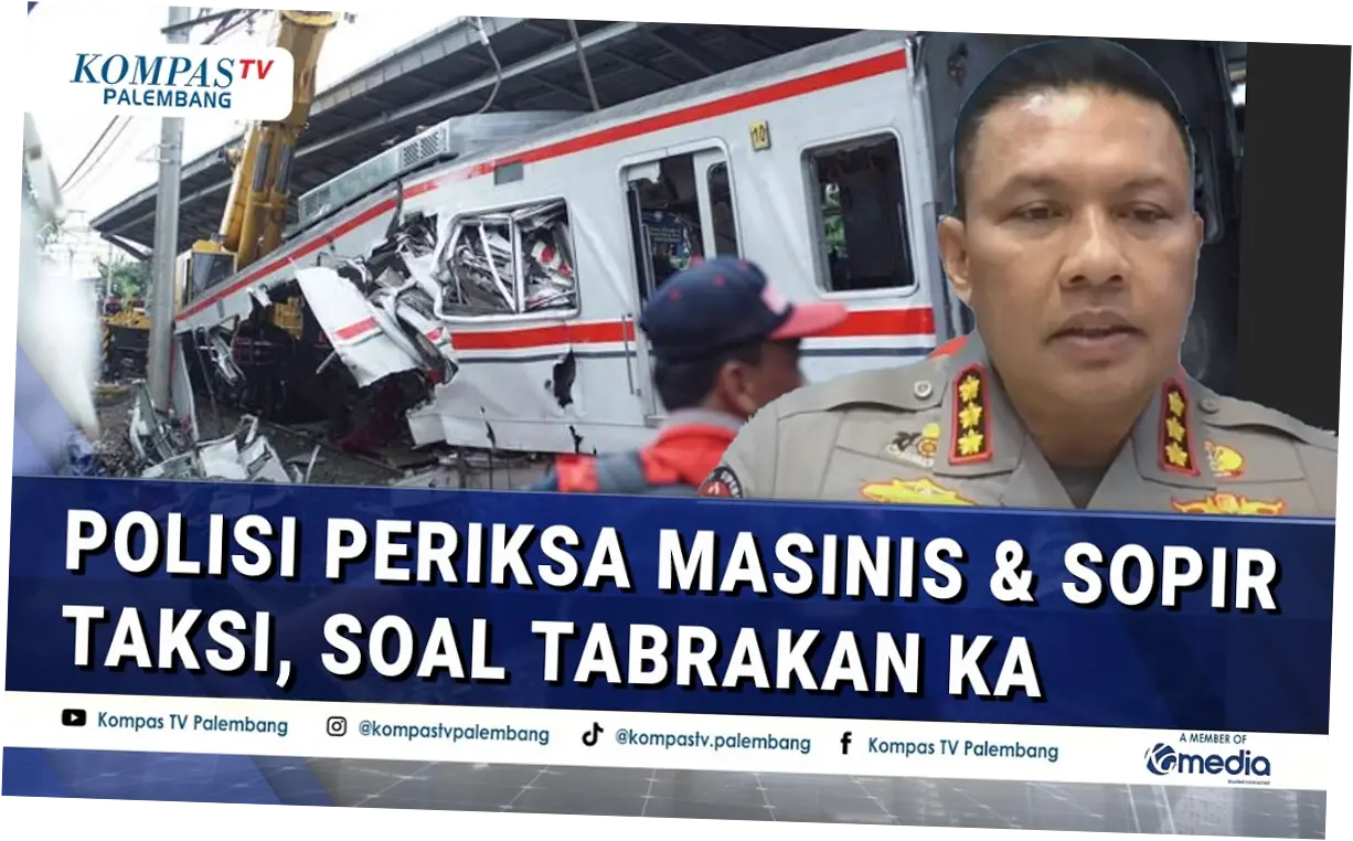 Polisi Periksa Masinis Terkait Kecelakaan Kereta di Bekasi Besok