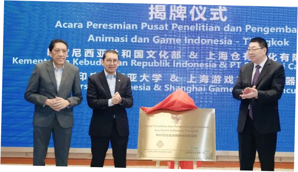 Pusat Penelitian-Pengembangan Animasi dan Game RI Diresmikan di China