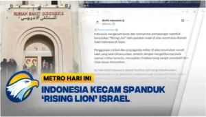 RI Kecam Israel Pasang Spanduk 'Rising Lion' di Reruntuhan RS Indonesia Gaza