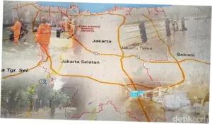 BPBD Sebut 12 RT di Jaksel Tergenang Akibat Hujan Deras dan Luapan Kali Krukut
