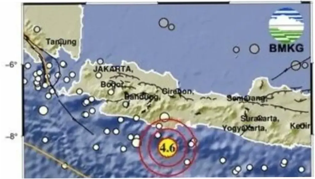 Gempa M 4,6 Guncang Pangandaran Jabar