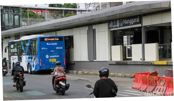 Imbas Proyek LRT, Halte Transjakarta Manggarai Tutup Sementara