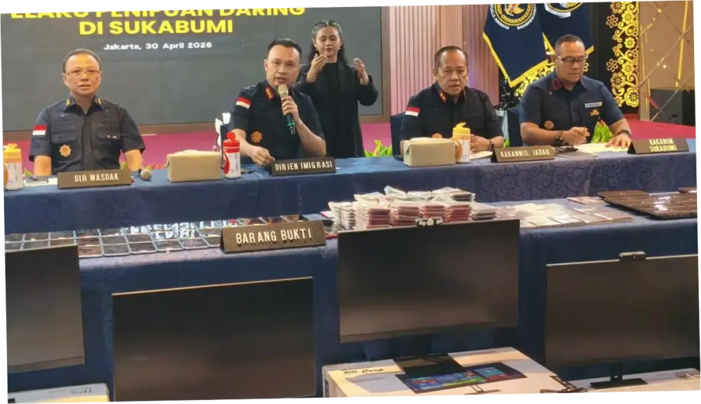 Imigrasi Gagalkan 16 WNA Asal China-Malaysia Hendak Love Scam di Sukabumi