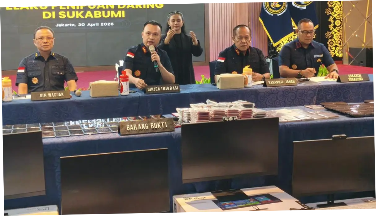 Imigrasi Gagalkan 16 WNA Asal China-Malaysia Hendak Love Scam di Sukabumi