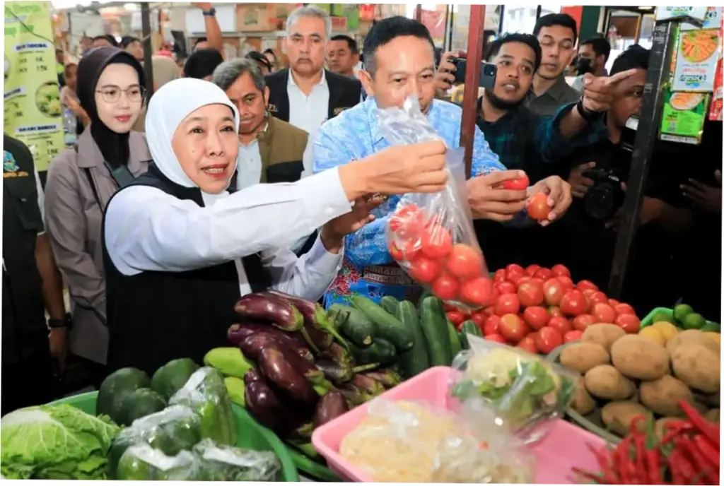 Khofifah Puji Integrasi Pasar Basah dan Kuliner di Klojen Malang