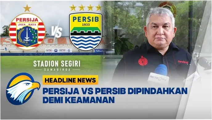 Laga Persija Vs Persib di Kaltim Hanya Boleh Ditonton Suporter Tuan Rumah