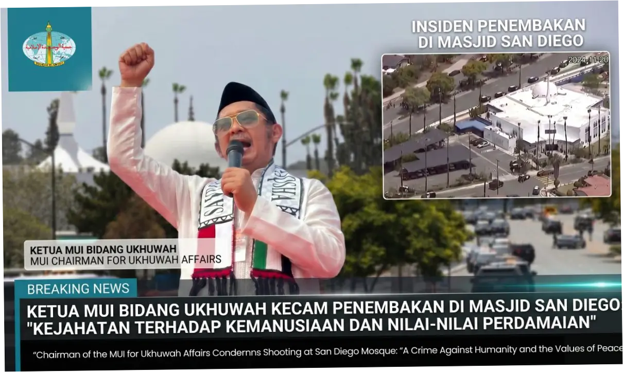 MUI Kecam Penembakan di Masjid AS Tewaskan 3 Sipil: Usut Pelakunya