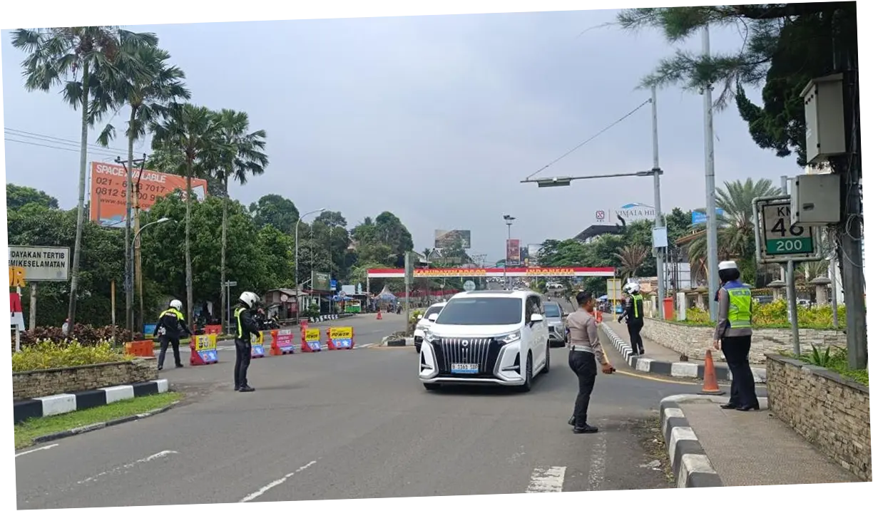 One Way ke Jakarta Diterapkan di Puncak Bogor Libur Long Weekend Siang Ini