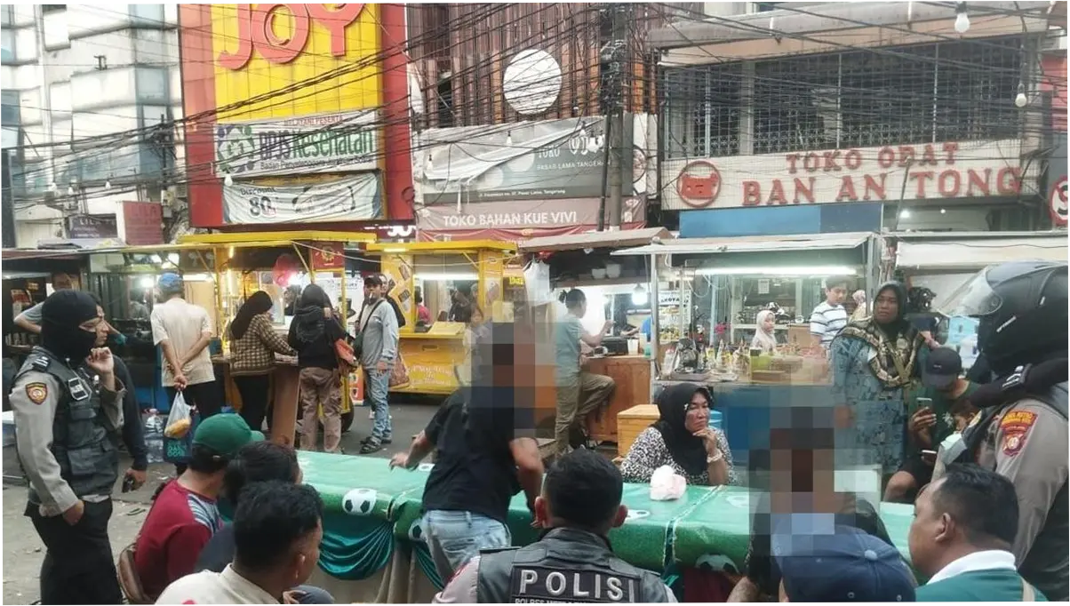 Polisi Tangkap 3 Pelaku Pengeroyokan di Pasar Lama Tangerang, 1 Masih Buron