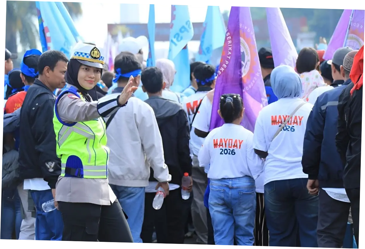 Polri Apresiasi Buruh Tertib Sampaikan Aspirasi di May Day 2026