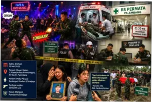 Prajurit TNI Tewas Ditembak Rekannya di Kafe Palembang