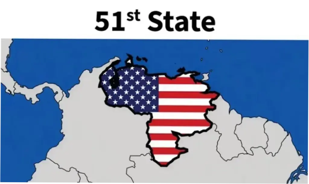 Trump Unggah Peta Grafik Terbaru, Venezuela Diberi Label Negara Bagian ke-51