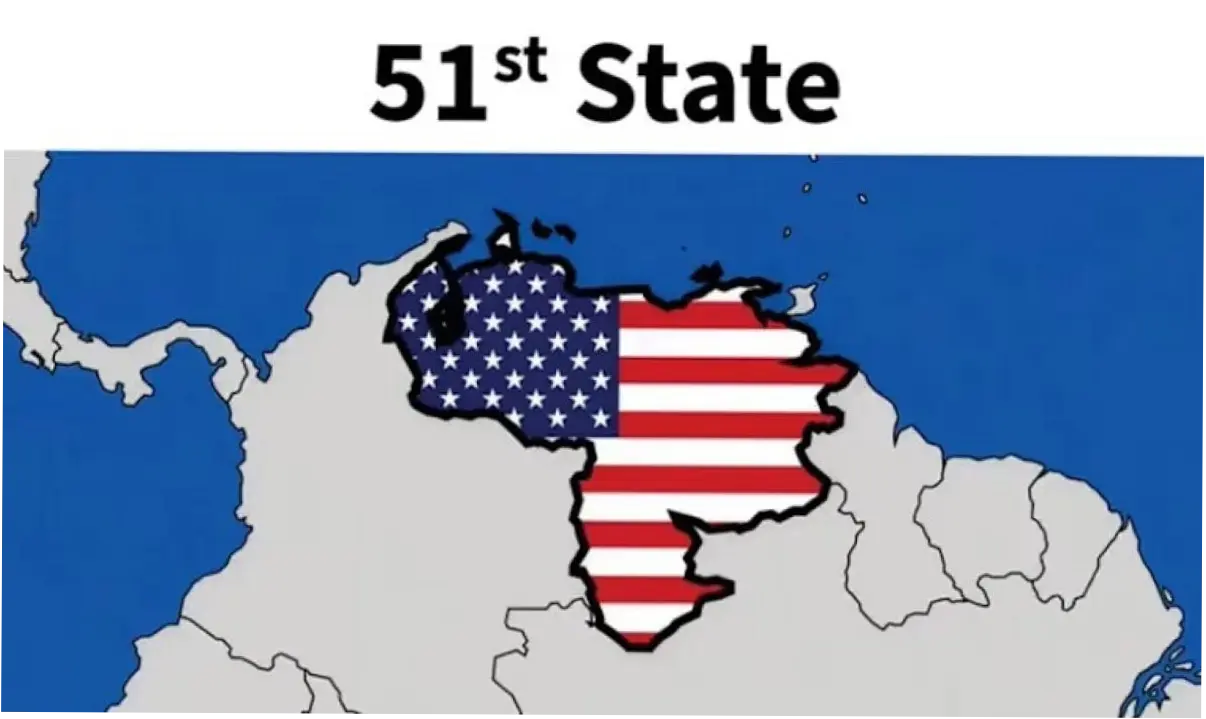 Trump Unggah Peta Grafik Terbaru, Venezuela Diberi Label Negara Bagian ke-51