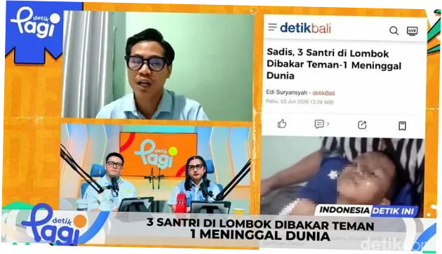 3 Santri di Lombok Tengah Dibakar Teman, 1 Tewas