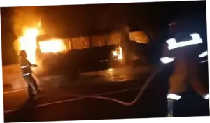 Bus Terbakar di Cikarang Tol Japek, Lalu Lintas Padat
