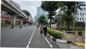 CFD Ditiadakan Imbas Jakarta Marathon, Warga Kecele Olahraga di Rasuna Said