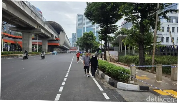 CFD Ditiadakan Imbas Jakarta Marathon, Warga Kecele Olahraga di Rasuna Said