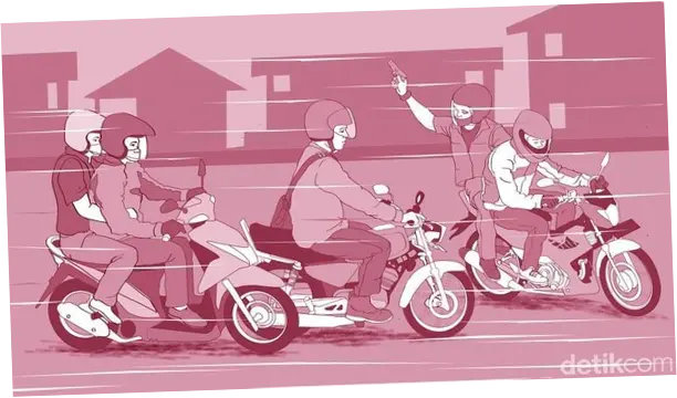 Detik-detik Pria di Bogor Melawan Begal Motor hingga Dibacok