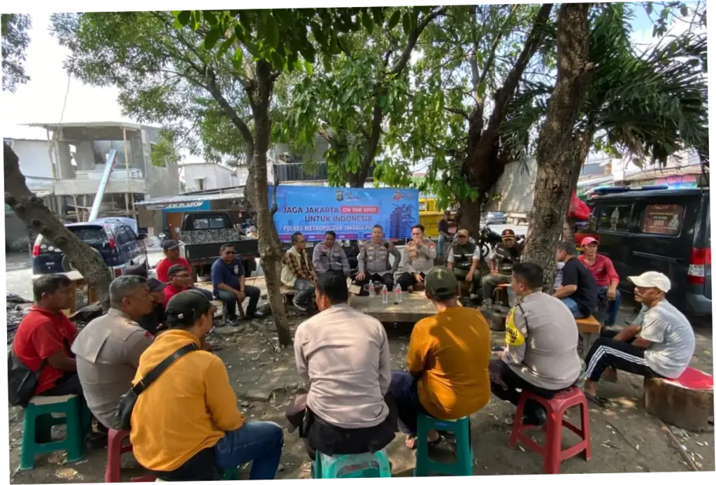 Jaga Jakarta on the Spot, Brimob Polda Metro Ajak Warga Cegah Tawuran