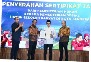 Kementerian Hukum Hibahkan Lahan di Tangerang untuk Sekolah Rakyat