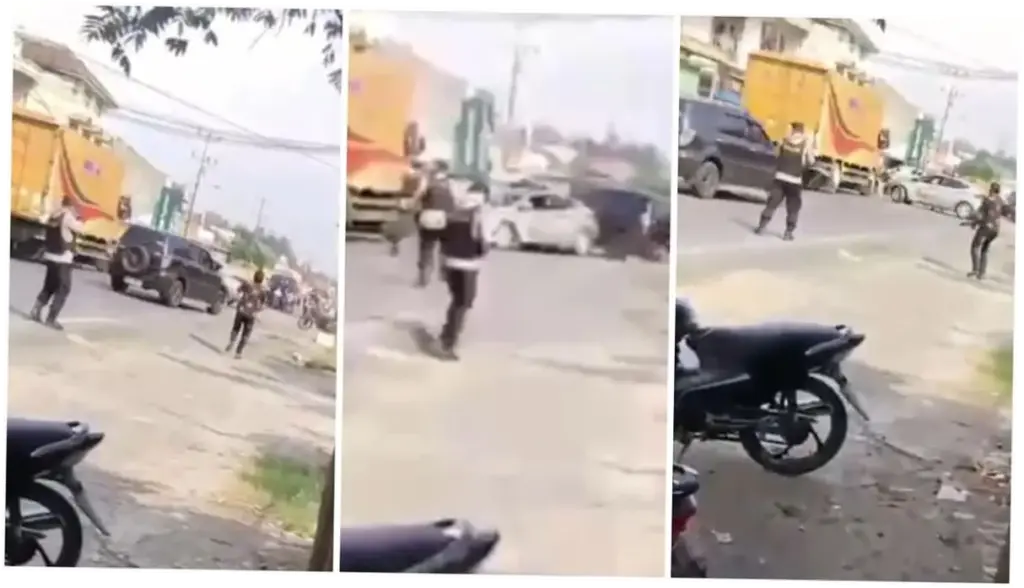 Mobil Pengedar Narkoba di Lampung Tabrak Barikade Polisi, Kapolsek Terpental