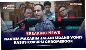 Nadiem Makarim Jalani Vonis Kasus Chromebook Hari Ini