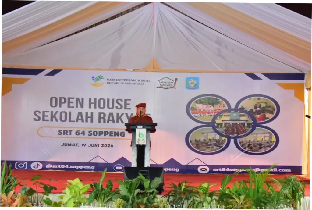 Open House Sekolah Rakyat, Bupati Kediri Beri Motivasi Para Siswa
