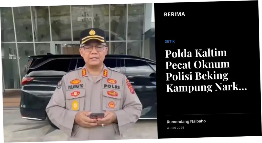 Polda Kaltim Pecat Oknum Polisi Beking Kampung Narkoba Gang Langgar