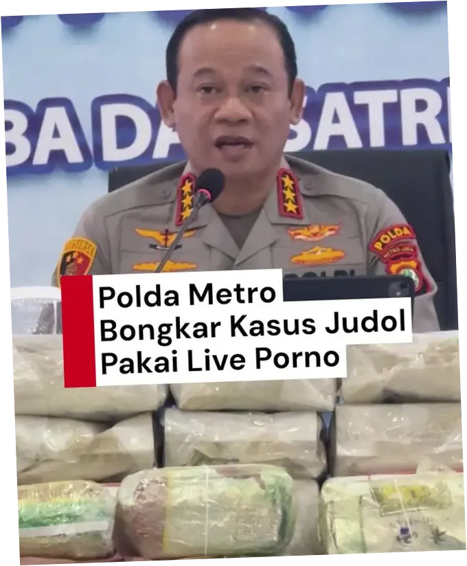 Polda Metro Bongkar Kasus Judol Pakai Live Porno, 8 Tersangka Ditangkap