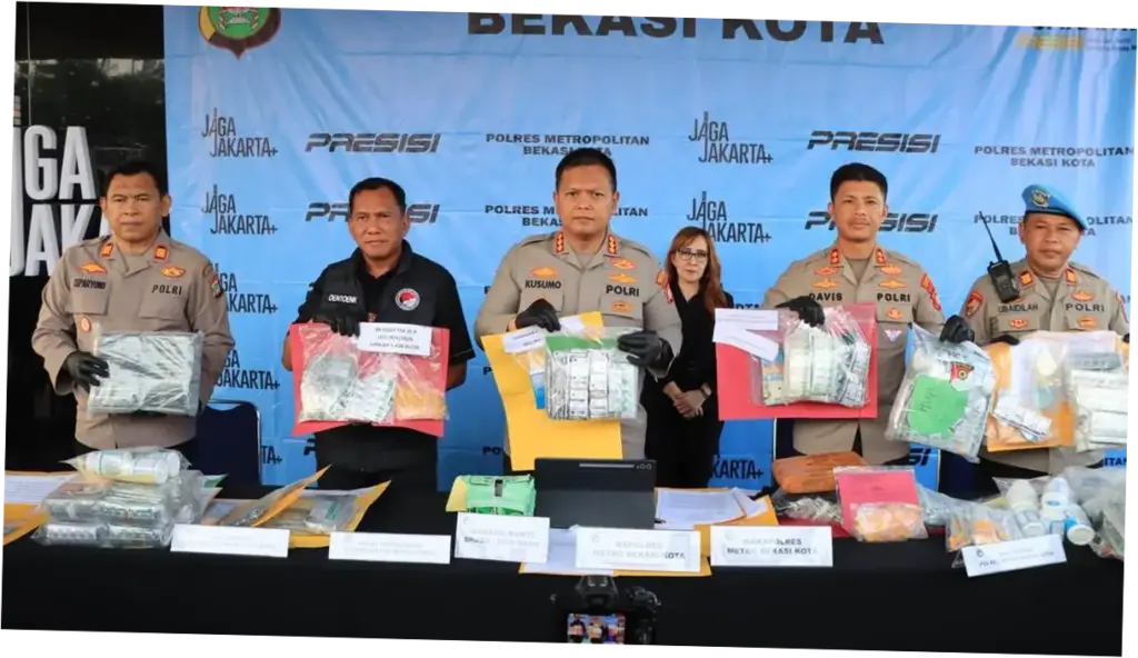 Polres Bekasi Kota Ungkap 102 Kasus Narkotika 2 Bulan, Tersangka 121 Orang