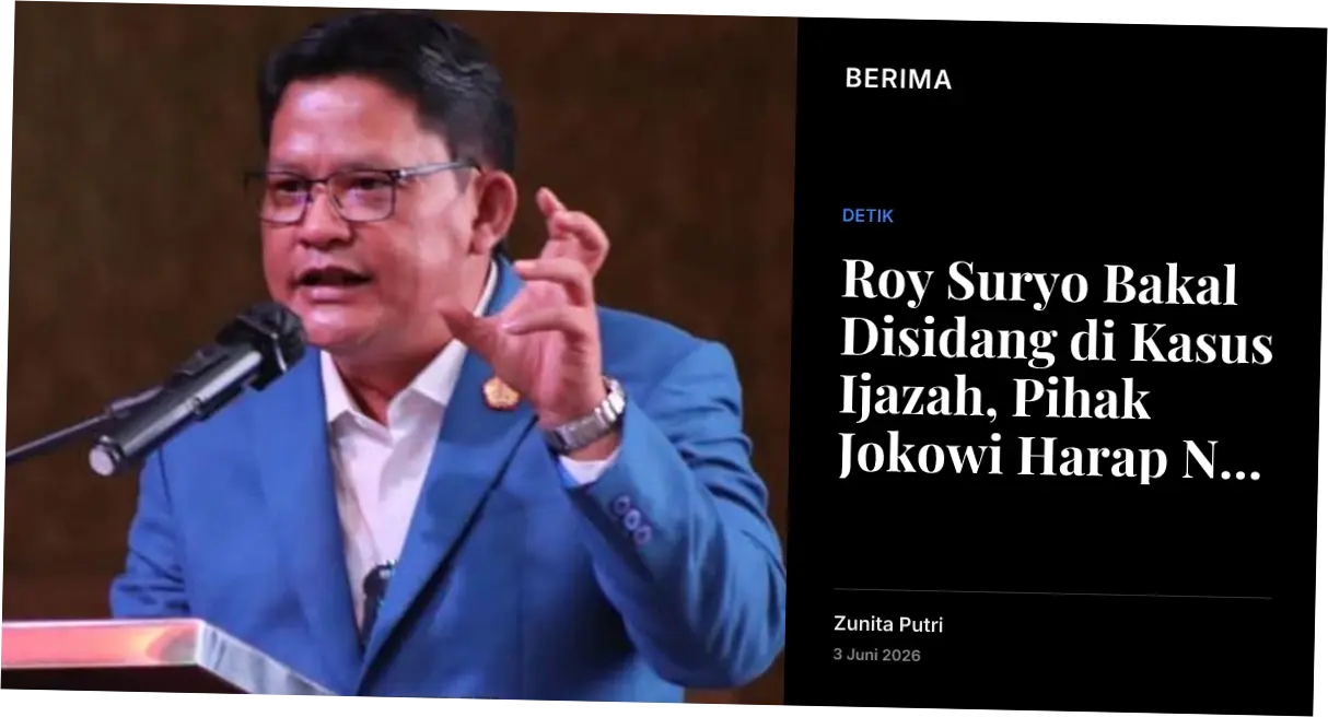 Roy Suryo Bakal Disidang di Kasus Ijazah, Pihak Jokowi Harap Nama Baik Pulih