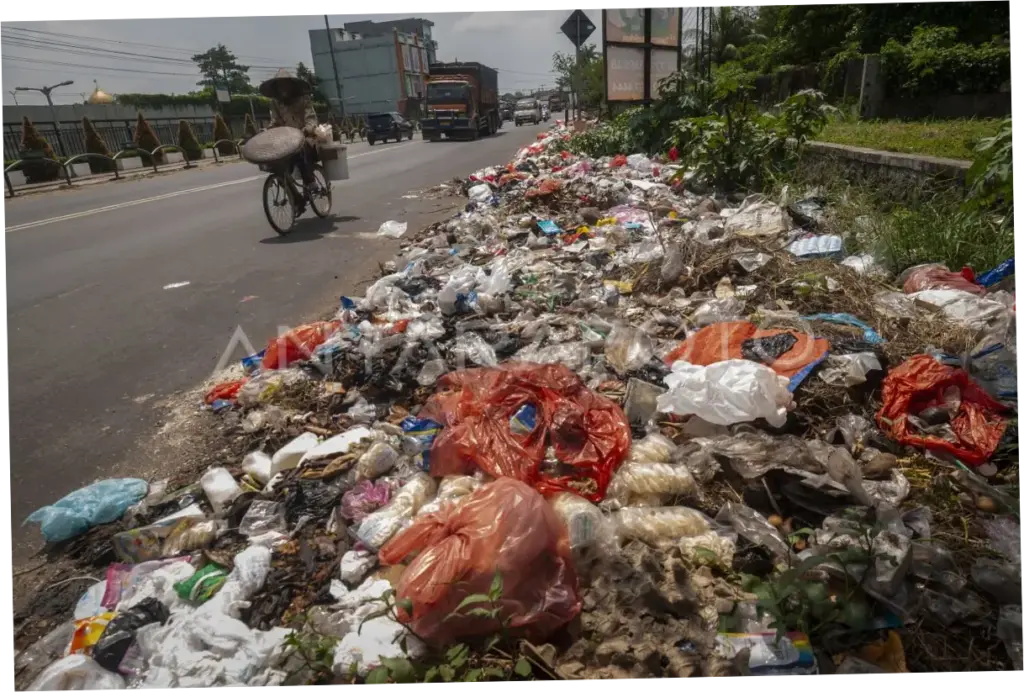 Sampah Numpuk di Pinggir Jalan Serang, Warga Khawatir Bikin Penyakit