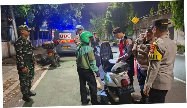 Sejumlah Motor Tanpa Surat Terjaring Razia Cipta Kondisi di Jakpus