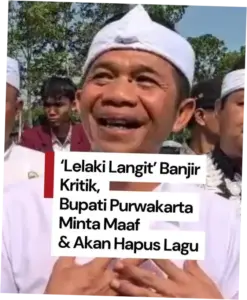 Bupati Purwakarta Minta Maaf dan Menghapus Lagu 'Lalaki Langit' Setelah Dikecam