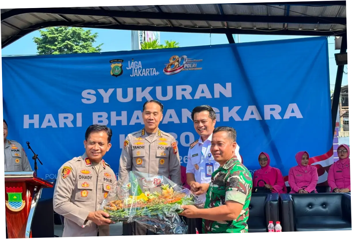 Hari Bhayangkara ke-80: Polda Metro Sambut Koalisi Masyarakat Sipil dengan Bunga