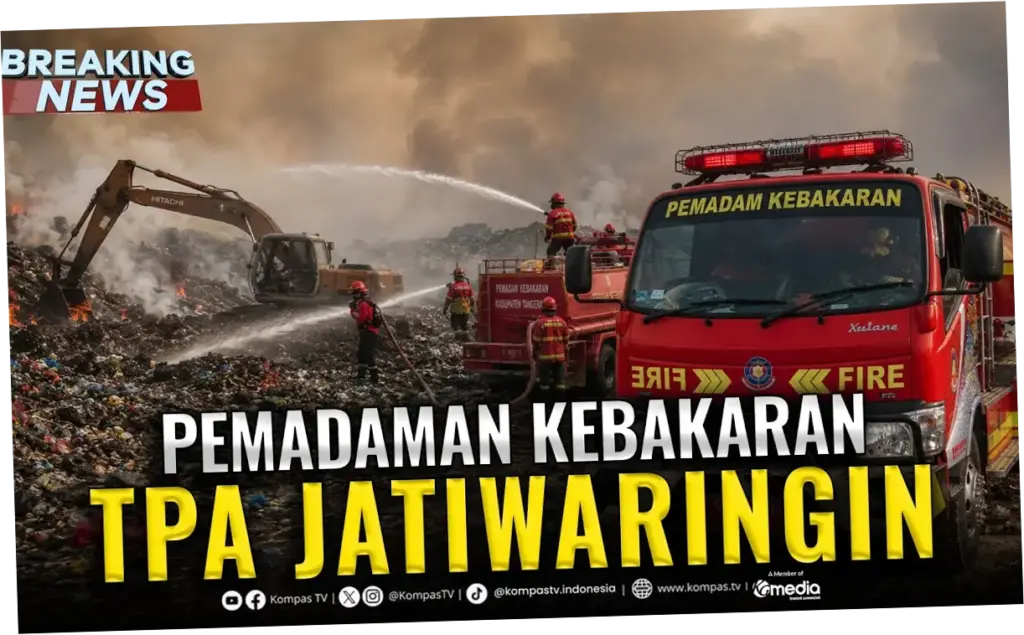 Kebakaran TPA Jatiwaringin: Upaya Pemadaman Ditingkatkan, Tapi OMC Belum Bisa Dilakukan