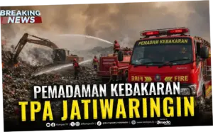 Kebakaran TPA Jatiwaringin: Upaya Pemadaman Ditingkatkan, Tapi OMC Belum Bisa Dilakukan