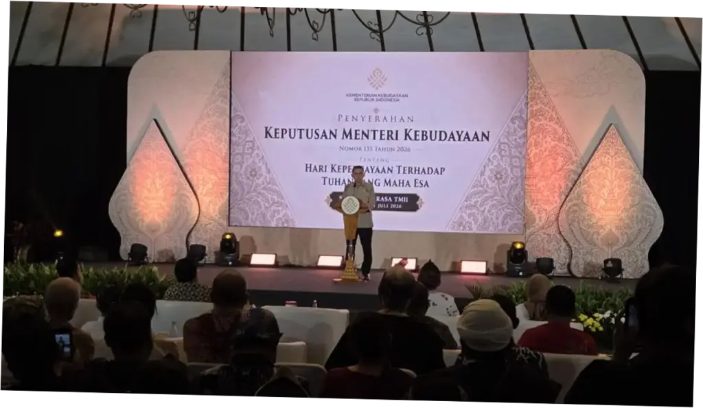 Menteri Kebudayaan Tetapkan 13 Juli sebagai Hari Kepercayaan Terhadap Tuhan Yang Maha Esa