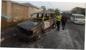 Mobil Terbakar Usai Isi BBM di SPBU Ciputat, Pengemudi Terluka