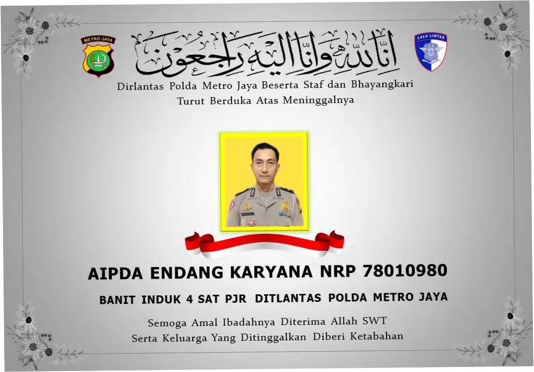 Personel Ditlantas Polda Metro Tewas Saat Bantu Truk Mogok di Tol JORR