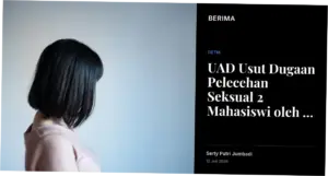 UAD Usut Dugaan Pelecehan Seksual 2 Mahasiswi oleh Rekan KKN